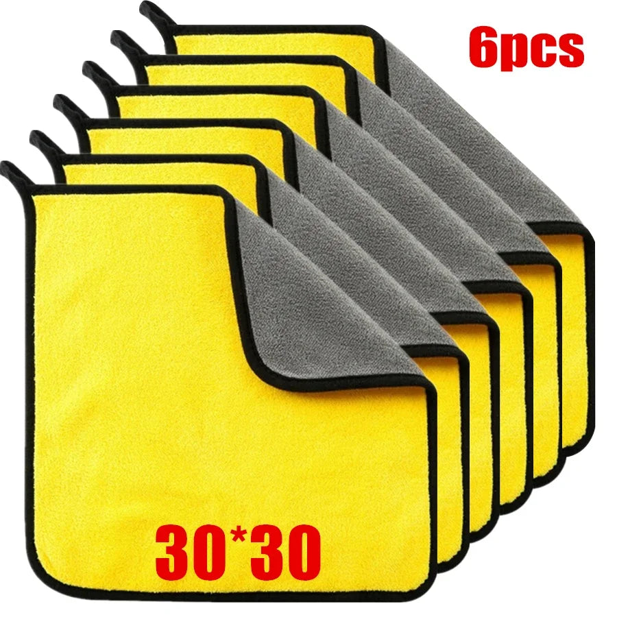 Plush Microfiber Wash Cloth – Lint-Free Car Drying Towel