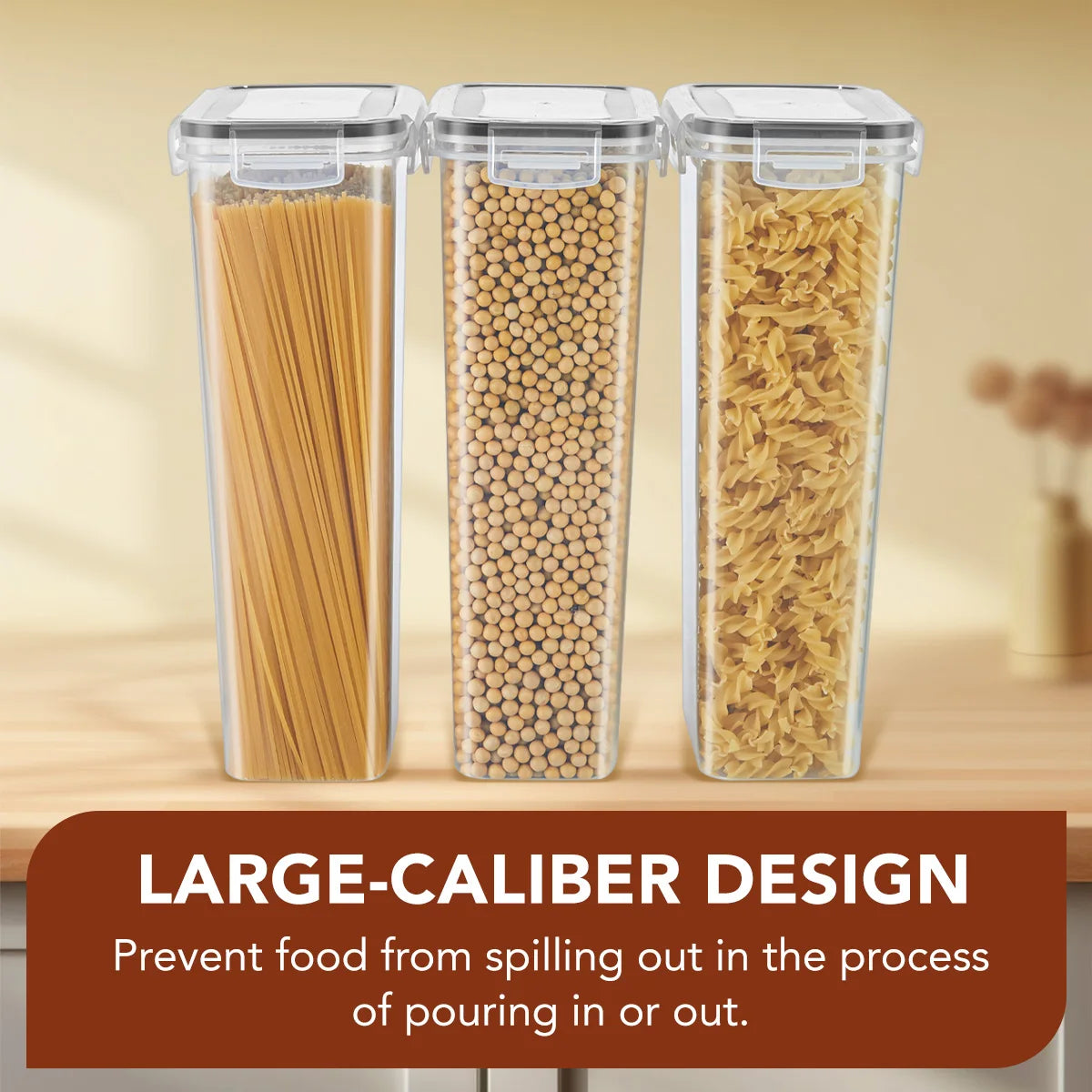 Airtight Food Storage Containers – 10-Piece Set with Labels