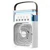 Portable Misting Fan – Desktop Air Cooler with LED Lights
