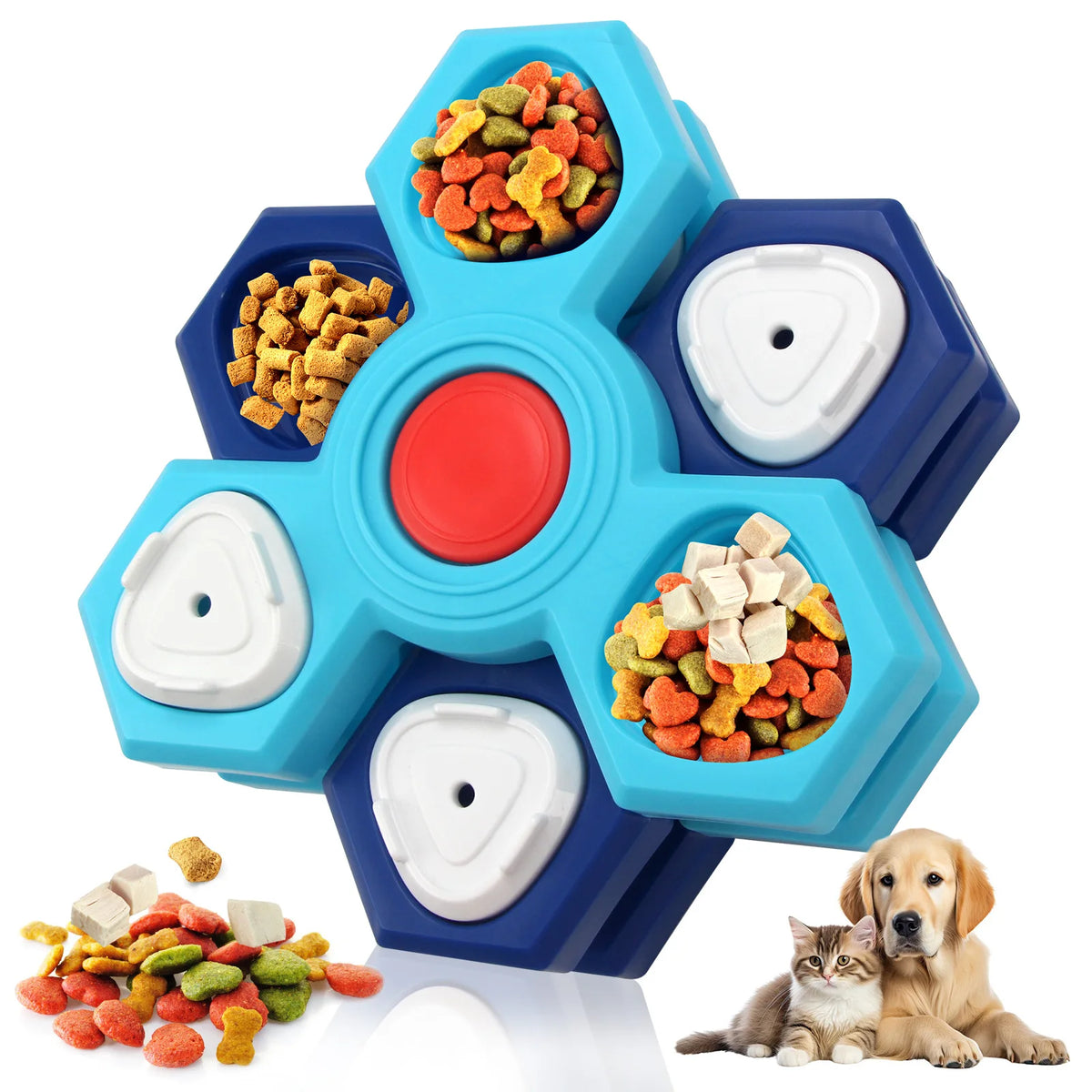 Interactive Pet Treat Puzzle – Slow Feeder Enrichment Toy for Cats & Dogs