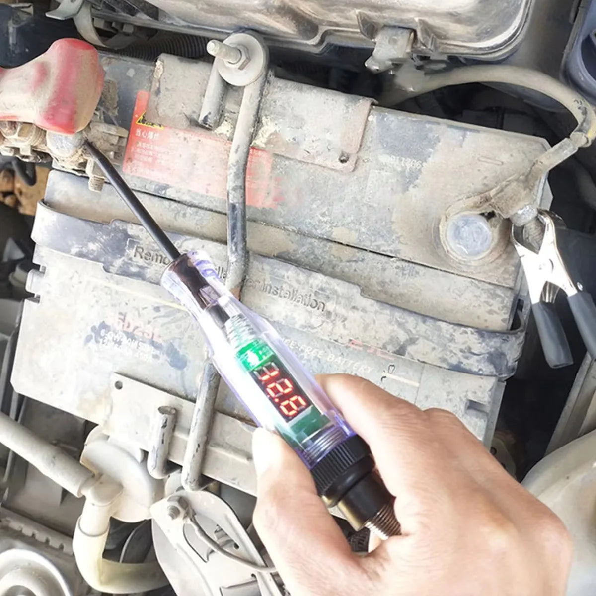 Automotive Test Light – Digital Voltmeter Probe, 5V-90V Range