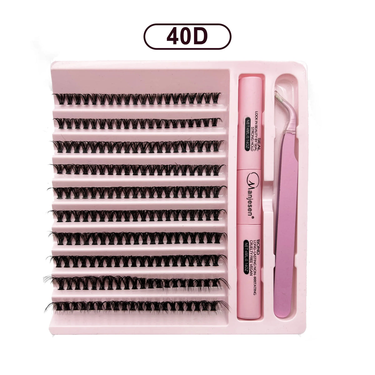 LASHVNNA DIY Lash Cluster Kit – Waterproof Bond & Seal, Tweezers Included