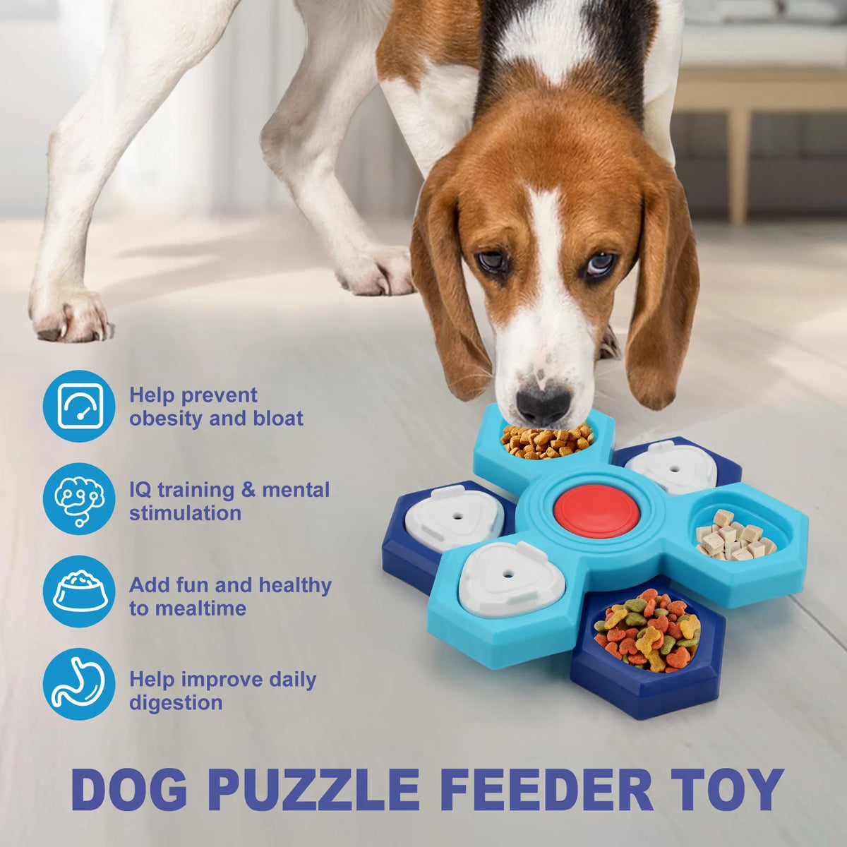 Interactive Pet Treat Puzzle – Slow Feeder Enrichment Toy for Cats & Dogs