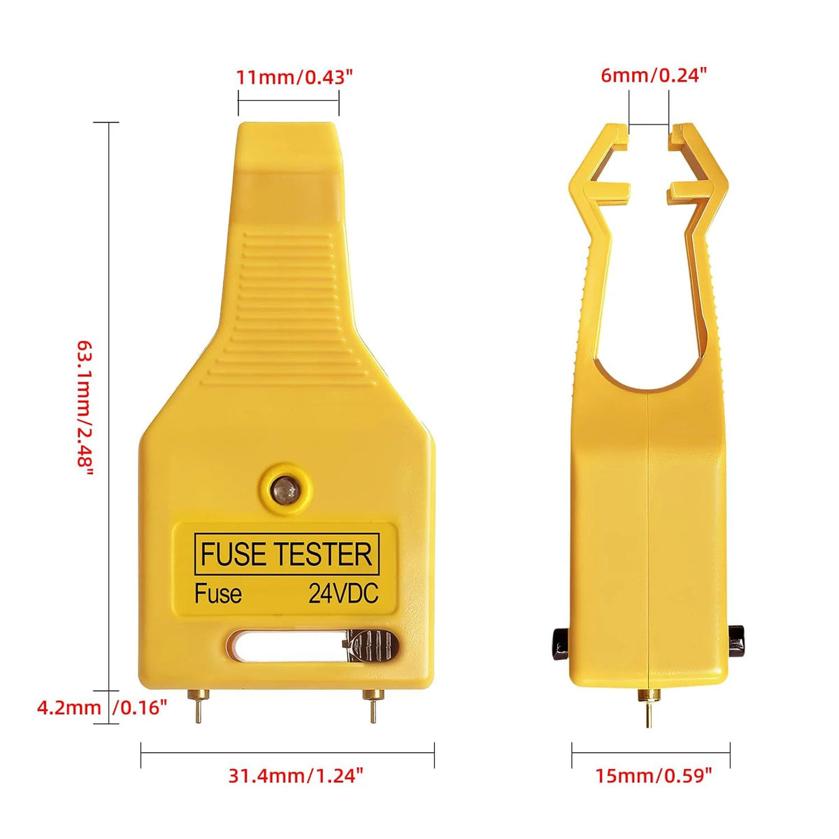 Automotive Fuse Tester & Puller – 24VDC, Fits MAX/ATC/ATM Fuses