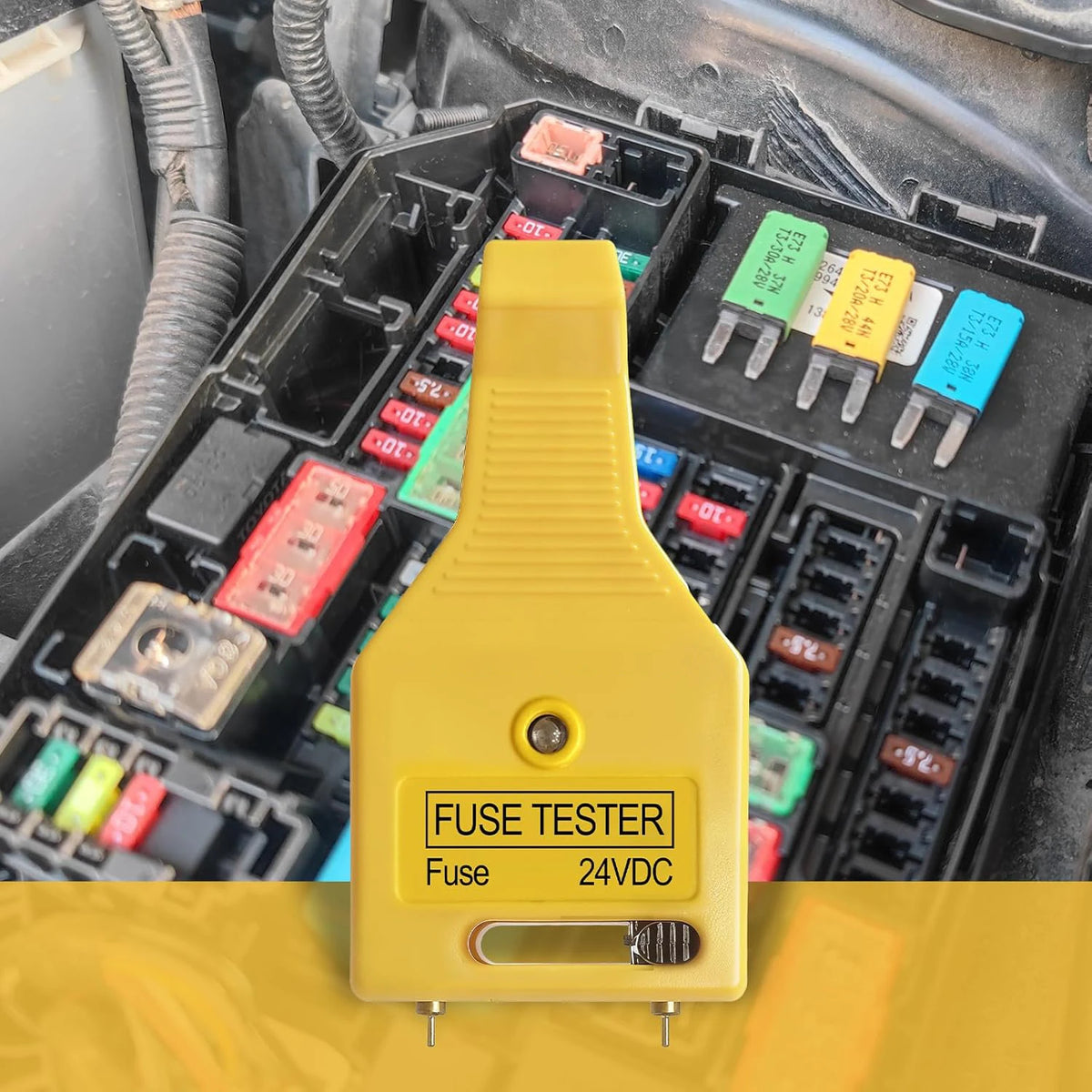 Automotive Fuse Tester & Puller – 24VDC, Fits MAX/ATC/ATM Fuses