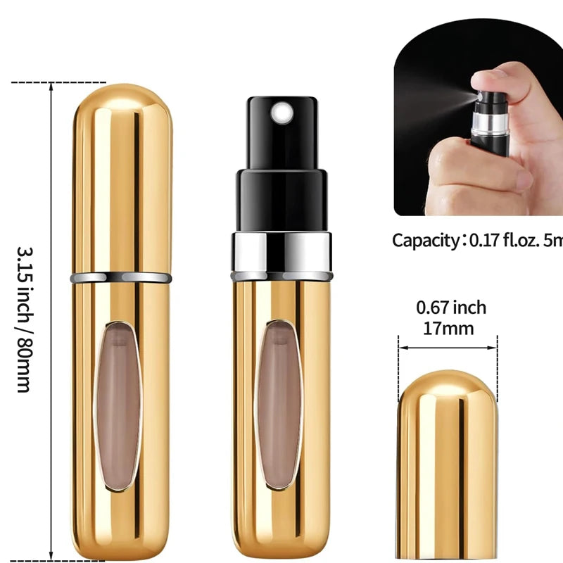 Travel Size Refillable Perfume Bottle – Leak-Proof Atomizer