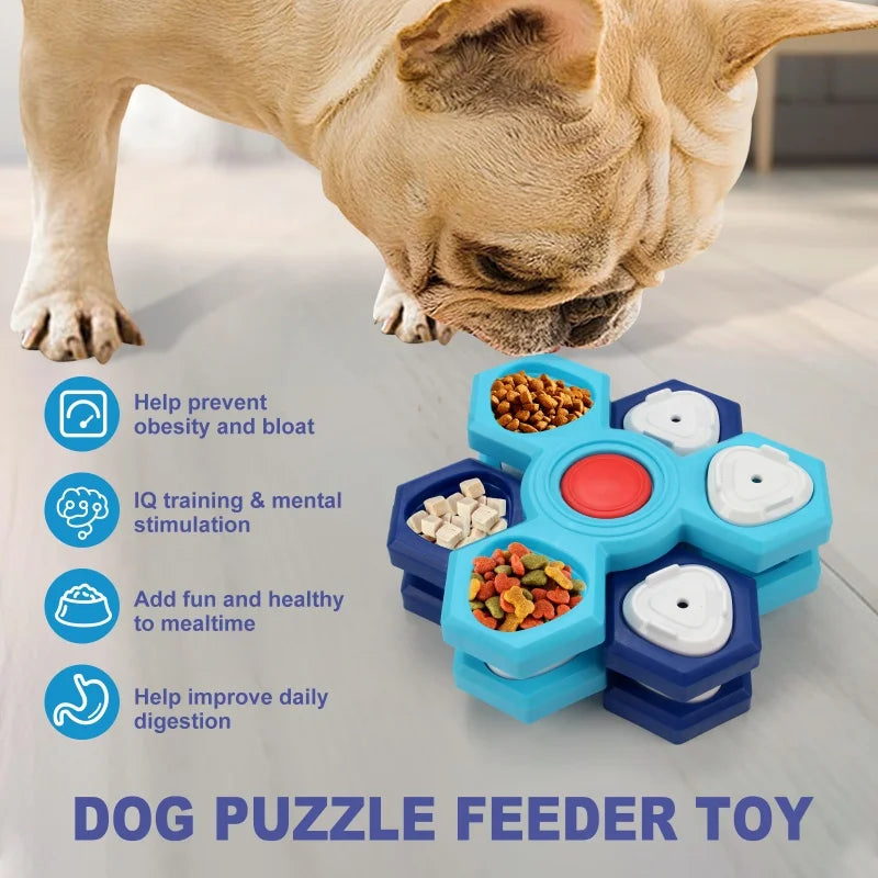 Interactive Pet Treat Puzzle – Slow Feeder Enrichment Toy for Cats & Dogs