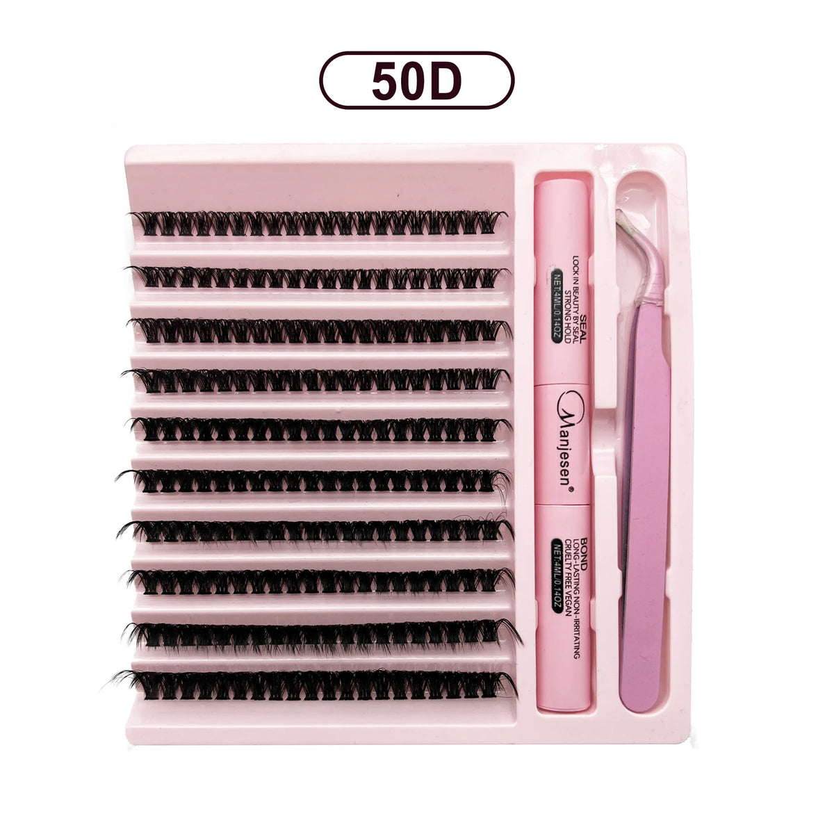 LASHVNNA DIY Lash Cluster Kit – Waterproof Bond & Seal, Tweezers Included