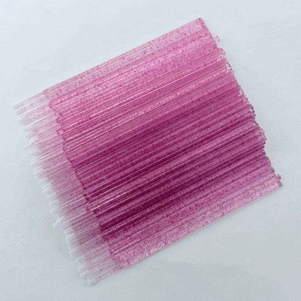 Crystal Micro Brushes (100 Pcs) – Lash Extension Cleaning Swabs