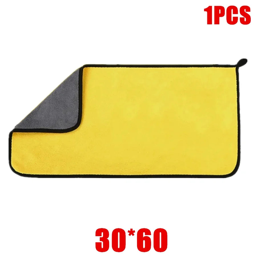 Plush Microfiber Wash Cloth – Lint-Free Car Drying Towel