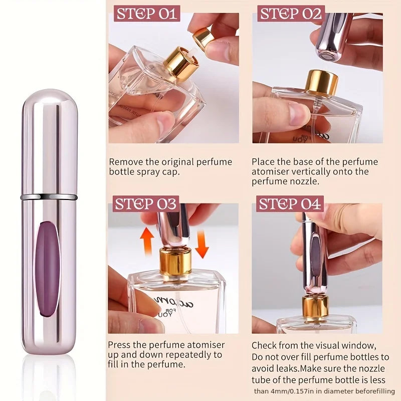Travel Size Refillable Perfume Bottle – Leak-Proof Atomizer