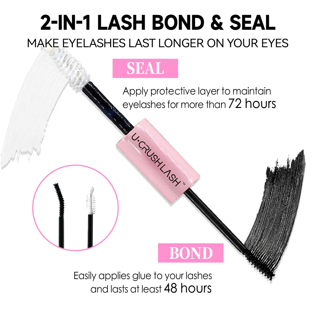 LASHVNNA DIY Lash Cluster Kit – Waterproof Bond & Seal, Tweezers Included