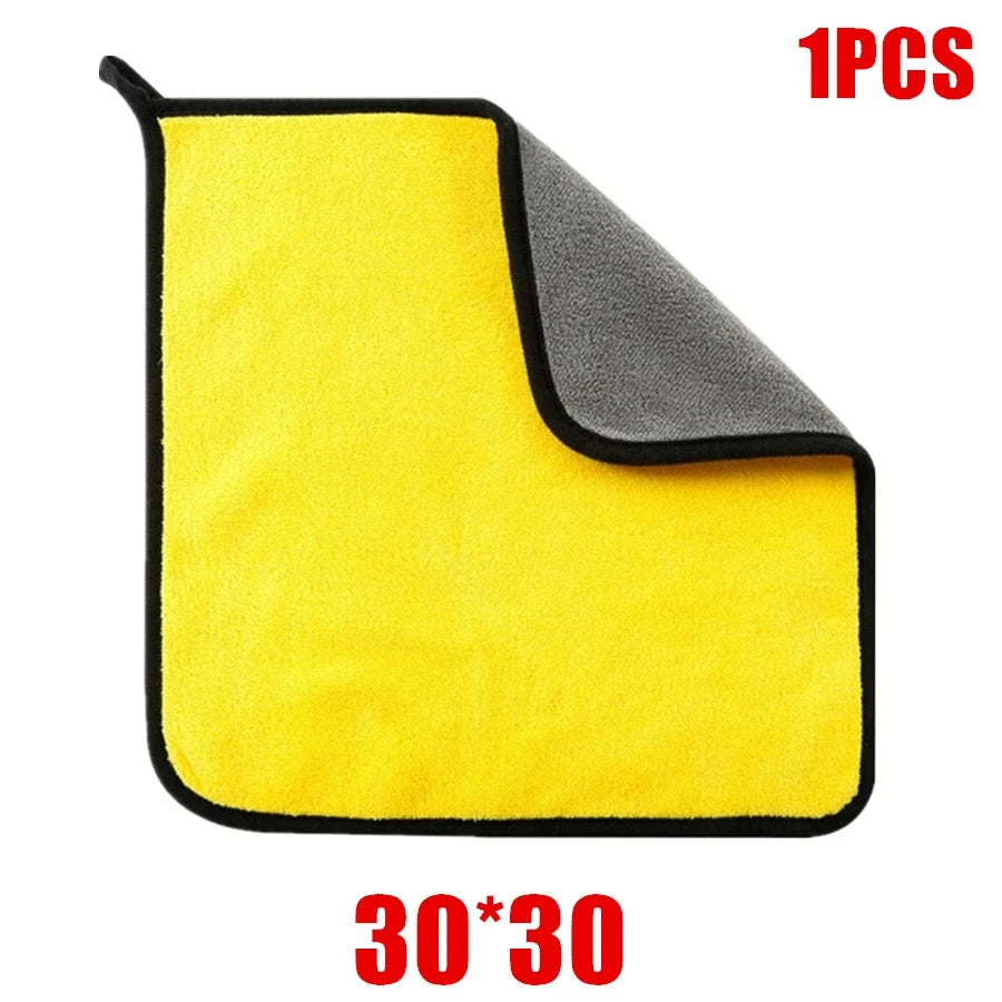 Plush Microfiber Wash Cloth – Lint-Free Car Drying Towel