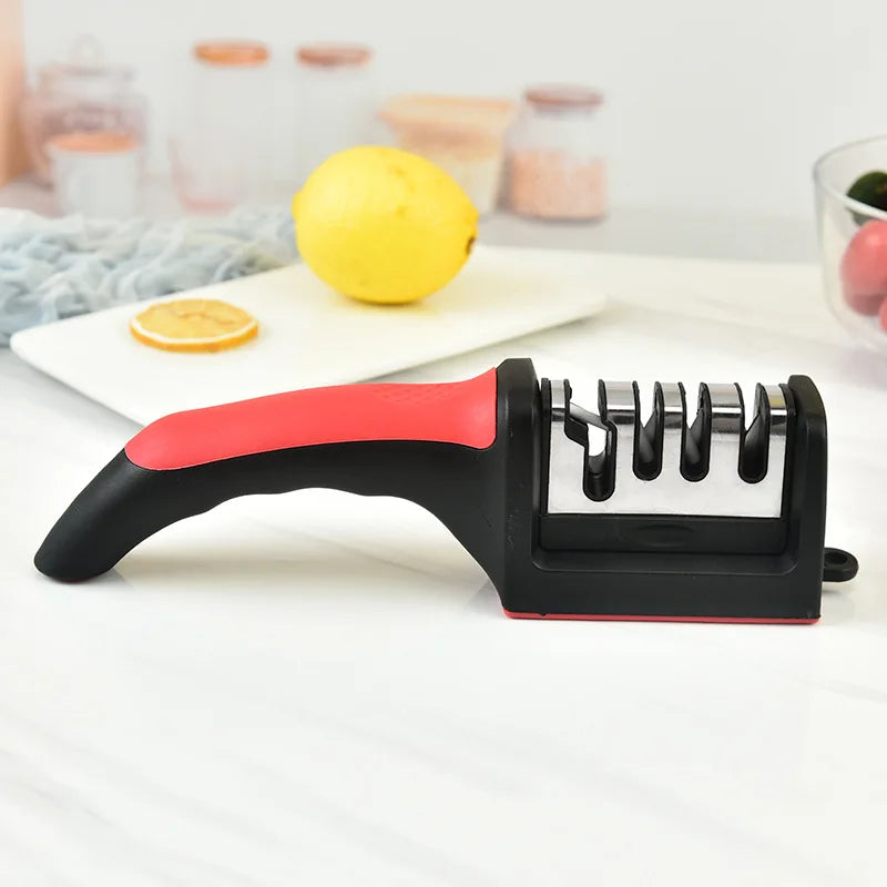 Professional Knife Sharpening Station – Coarse to Fine, 3-Stage