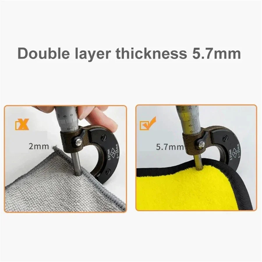 Plush Microfiber Wash Cloth – Lint-Free Car Drying Towel