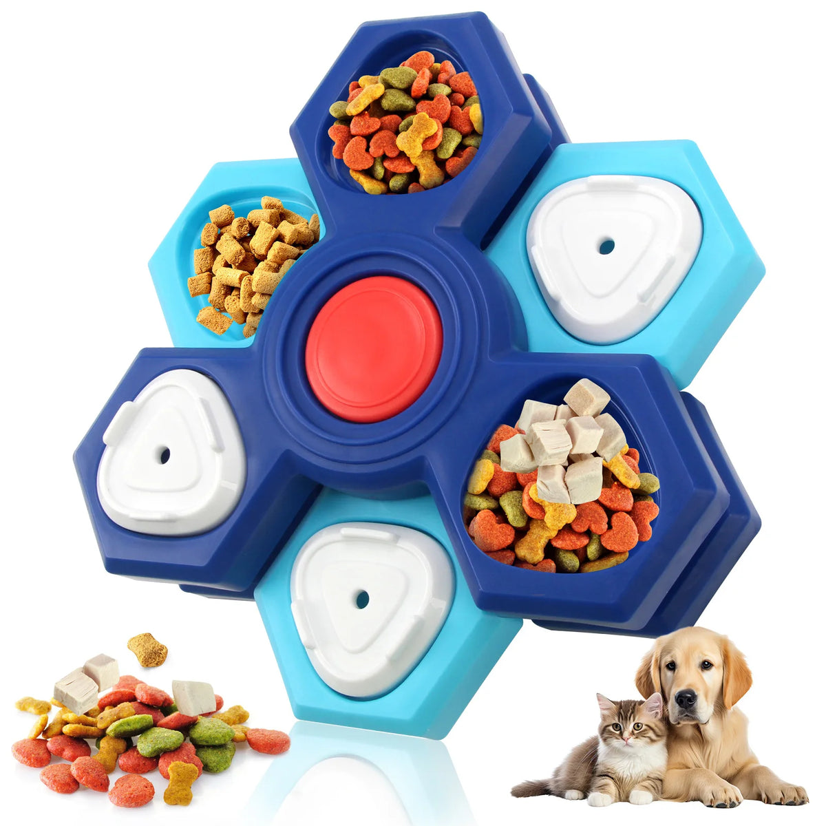 Interactive Pet Treat Puzzle – Slow Feeder Enrichment Toy for Cats & Dogs
