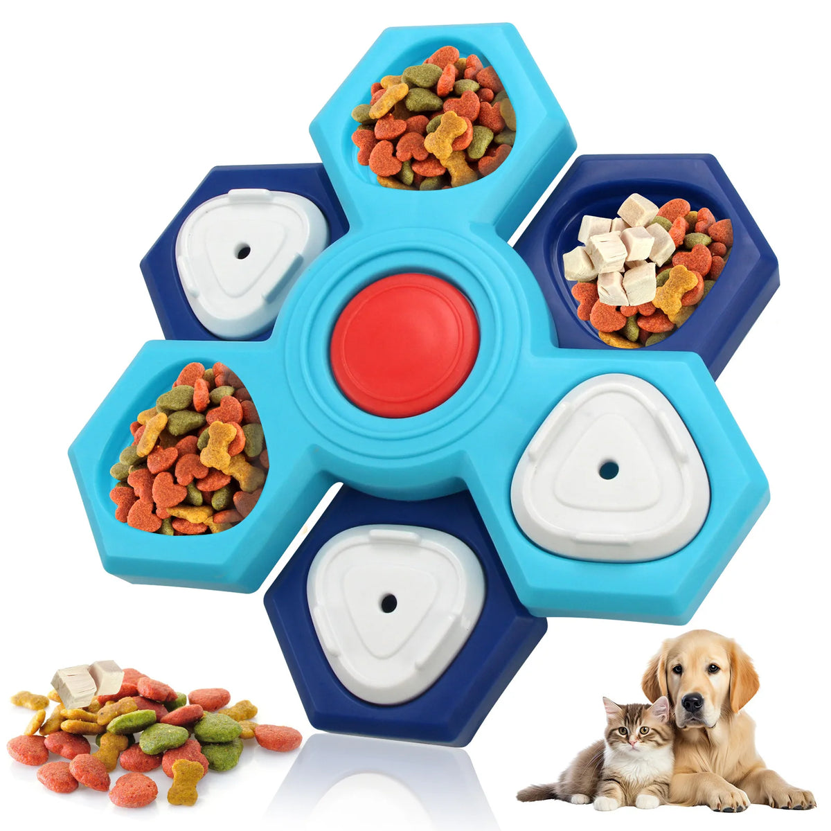 Interactive Pet Treat Puzzle – Slow Feeder Enrichment Toy for Cats & Dogs